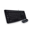 LOGITECH MK120 KEYBOARD & MOUSE COMBO PACK MK120/BLACK/CORDED USB KEYBOARD/CORDED USB MOUSE-1YR WARR