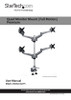 STARTECH QUAD MONITOR DESK MOUNT <30" <10KG FULL MOTION H/ADJ VESA SILVER 10YR