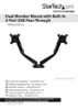 STARTECH DUAL MONITOR DESK MOUNT <32" <8KG FULL MOTION VESA BLACK USB AUDIO 2YR