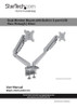 STARTECH DUAL MONITOR DESK MOUNT <32" <8KG FULL MOTION VESA SILVER USB AUDIO 2YR