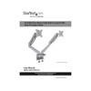 STARTECH DUAL MONITOR DESK MOUNT <32" <8KG FULL MOTION VESA SILVER USB AUDIO 2YR