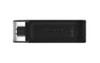 Kingston DataTraveler 70 DT70 64 GB USB 3.2 (Gen 1) Type C Flash Drive - Black