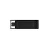 Kingston DataTraveler 70 DT70 64 GB USB 3.2 (Gen 1) Type C Flash Drive - Black