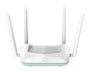 D-Link EAGLE PRO AI R15 Wi-Fi 6 IEEE 802.11ax Ethernet Wireless Router - Dual Band - 2.40 GHz ISM Band - 5 GHz UNII Band - 4 x Antenna(4 x External) - 192 MB/s Wireless Speed - 3 x Network Port - 1 x Broadband Port - Gigabit Ethernet - Desktop