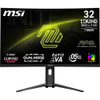 MSI MAG 321CUPDF 31.5inch Dual Mode (4K/160Hz, FHD/320Hz) 4K UHD Rapid VA Curved Gaming Monitor, 3840x2160, 16:9, 0.5ms GTG, 3000:1 Contrast, 350 Nits, 1x DP 1.4a, 2x HDMI 2.1, 1x USB-C (DP Alt Mode/15W PD), FreeSync Premium, DCI-P3 97%, Curved 1500R, Tilt/Height, VESA 100x100mm