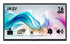 MSI Pro MP165 E6 16" Class Full HD LCD Monitor - 16:9 - Matte Black - 15.6" Viewable - In-plane Switching (IPS) Technology - 1920 x 1080 - 16.7 Million Colours - Adaptive Sync - 250 cd/m² - 4 ms - Speakers - Tilt - USB Type-C - HDMI - VESA Mount Compatible