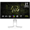 MSI MAG 274QRFW X32 27-Inch WQHD Gaming Monitor 2560x1440 Rapid IPS 320Hz 0.5ms HDR 400 G-SYNC Compatible Eye care HDMI 2.1b DP 1.4a Tilt Adjustable Pivot Vesa Mount White