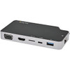 StarTech.com USB 3.1 (Gen 2) Type C Docking Station for Monitor, Notebook - Memory Card Reader - microSD - 100 W - Black, Grey - 1 Displays Supported - 4K - 1920 x 1080, 3840 x 2160 - 1 x USB Type-A Ports - USB Type-A - 1 x USB Type-C Ports - USB Type-C - 1 x RJ-45 Ports - Network (RJ-45) - 1 x HDMI Ports - HDMI - VGA - Thunderbolt - Wired - Gigabit Ethernet - macOS 14, Windows 7, Windows 8, Windows 8.1, Windows 10, Windows 11, Mac OS X 10.9 Mavericks, Mac OS X 10.12 Sierra, Mac OS X 10.14