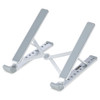 StarTech.com Foldable Laptop Riser Stand, Portable Height Adjustable Ergonomic Laptop Stand, Tilt/Raised/Angled Laptop/Tablet Stand - Angled laptop holder enhances viewing and comfort; Adjustable width (2-7.17in) for notebook computers, tablets, phones, or portable monitors; 22lb Capacity, aluminum frame; Ergonomic laptop riser stand for desk features nine tilt angles (15-84 Deg)