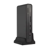 ASUS Triple Display USB-C Dock Duo DC301 Duo 12-in-1 - HDMI DisplayPort USB-C - PD 90W - USB 3.2 Gen 1 Type-A USB-C USB Type-A RJ45 Audio Jack SD Card Reader - BLACK 150W