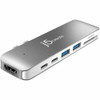 j5create UltraDrive JCD382 Thunderbolt 3 Docking Station for MacBook - Charging Capability - Memory Card Reader - SD - 2 Displays Supported - 4K @30Hz, 5K @ 60Hz, 4K - 3840 x 2160, 5120 x 2880