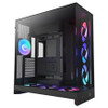 NZXT H9 Flow CM-H92FB-P1 Computer Case - ATX Motherboard Supported - Mid-tower - Glass, Tempered Glass, Steel, Galvanized Cold Rolled Steel (SGCC) - Black - 8 x Bay(s)