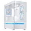 ASUS Prime AP202 MicroATX Case with Tempered Glass (White)