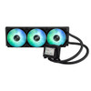AYW Gaming LC 360 ARGB LCD all-in-one CPU liquid cooler with advanced cooling performance vivid 2.4 IPS screen pre-installed ARGB fans and Aura lighting.