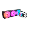 NZXT Kraken Core 360 RGB RL-KR36C-B1 (360mm) Liquid Cooler - CPU, Motherboard - 127.51m³/h Maximum Airflow - 2400 rpm - Liquid Cooler Cooler - Fluid Dynamic Bearing - 1x 4-pin PWM Fan, 1x 5V RGB