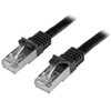 StarTech.com 2m Cat6 Patch Cable - Shielded (SFTP) Snagless Gigabit Network Patch Cable - Black - Deliver high-performance Gigabit network connections, free of noise & EMI/RFI interference - Cat6 Cable - 2m Cat6 Patch Cable - Black Cat 6 Patch Lead -