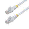 StarTech.com 3 m White Cat5e Snagless RJ45 UTP Patch Cable - 3m Patch Cord - Cable for Network Device, Hub - First End: 1 x RJ-45 Network - Male - Second End: 1 x RJ-45 Network - Male - Patch Cable - Gold Plated Contact - CM - 24 AWG - White