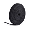 StarTech.com 75ft (22.8m) Hook and Loop Roll, 0.5in Wide, Black, Cut-to-Size Reusable Cable Ties, Fastener Tape, Adjustable Fabric Wraps - Organize the cables in your server rack or cabinet by bundling them together using this cut-to-size hook-and-lo