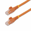 StarTech 3m CAT6 Ethernet Cable - Orange Snagless Gigabit - 100W PoE UTP 250Mhz Category 6 Patch Cord UL Certified Wiring/TIA - 3m Orange CAT6 Ethernet cable delivers Multi Gigabit 1/2.5/5Gbps & 10Gbps up to 160ft - 250Mhz - 24 AWG stranded 100% copp
