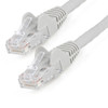 StarTech.com 3m CAT6 Ethernet Cable, LSZH (Low Smoke Zero Halogen), 10 GbE Snagless 100W PoE UTP RJ45 Grey CAT 6 Network Patch Cord, ETL - 3m Grey LSZH CAT6 Ethernet Cable - 10GbE Multi Gigabit 1/2.5/5Gbps/10Gbps to 55m - 100W PoE++ - ANSI/TIA-568-2.