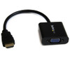 StarTech HDMI to VGA Adapter - 1080p - 1920 x 1080 - Black - HDMI Converter - VGA to HDMI Monitor Adapter - 1 x 19-pin HDMI Digital Audio/Video - Male - 1 x 15-pin HD-15 - Female - Black