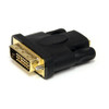 StarTech HDMIÂ® to DVI-D Video Cable Adapter - F/M - 1 x HDMI Digital Audio/Video Female - 1 x DVI-D Digital Video Male - Gold Connector - Black