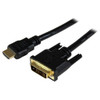 StarTech 1.5m HDMI to DVI-D Cable - M/M - Cable for Video Device, Monitor, TV, Projector - First End: 1 x 19-pin HDMI Digital Audio/Video - Male - Second End: 1 x 19-pin DVI-D Digital Video - Male