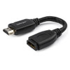 StarTech 6"/15cm HDMI Port Saver Cable, 4K 60Hz High Speed HDMI 2.0 Extension Cable with Ethernet, HDMI Male to Female Extension Cord