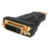StarTech HDMIÂ® to DVI-D Video Cable Adapter - M/F - 1 x 19-pin HDMI Digital Audio/Video Male - 1 x 25-pin DVI-D (Dual-Link) Digital Video Female - Gold Connector - Black