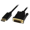 StarTech 6ft (1.8m) DisplayPort to DVI Cable, 1080p, Active DisplayPort to DVI-D Adapter/Converter Cable, DP 1.2 to DVI Monitor Cable - Cable for Video Device, TV, Projector, Workstation