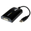 StarTech USB to DVI Adapter - External USB Video Graphics Card for PC and MAC- 1920x1200 - 1 x 4-pin USB 2.0 Type A - Male - 1 x 29-pin DVI-I Digital Video - Female - Black