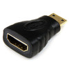 StarTech Mini HDMI to HDMI Adapter, 4K High Speed HDMI Adapter, 4K 30Hz Ultra HD High Speed HDMI Adapter, UHD Mini HDMI Adapter 4K - 1 x 19-pin HDMI Digital Audio/Video Female