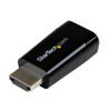 StarTech Compact HDMI to VGA Adapter Converter - 1920x1200/1080p - 1 x 19-pin HDMI Digital Video Male - 1 x 15-pin HD-15 VGA Female - 1920 x 1200 Supported - Black