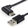 StarTech 1m 3ft USB to USB C Cable - Right Angle USB Cable - M/M - USB 2.0 Cable - USB Type C - USB A to USB C Cable - Cable for Tablet, Smartphone, Power Bank, Wall Charger