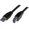 StarTech 10m 30 ft Active USB 3.0 USB-A to USB-B Cable - M/M - USB A to B Cable - USB 3.1 Gen 1 (5 Gbps) - Cable for Hard Drive, Docking Station, Video Device, Portable Hard Drive