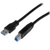 StarTech 2m (6 ft) Certified SuperSpeed USB 3.0 A to B Cable - M/M - Cable for Video Capture Card - First End: 1 x 9-pin USB 3.0 Type A - Male, USB - Male - Second End: 1 x 9-pin USB 3.0 Type B - Male