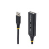 StarTech 10m USB 2.0 Active Extension Cable - M/F - Cable for Wall Outlet, Power Adapter - First End: 1 x 4-pin USB 2.0 Type A - Male - Second End: 1 x 4-pin USB 2.0 Type A - Female, 1 x Power