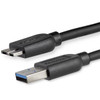 StarTech 2m (6ft) Slim SuperSpeed USB 3.0 (5Gbps) A to Micro B Cable - M/M - Flexible cable for convenient positioning of USB 3.0 devices - USB 3.0 Micro B - Slim USB 3.0 to Micro B Cable