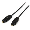 StarTech 15 ft Thin Toslink Digital Optical SPDIF Audio Cable - Cable for Audio Device, Satellite Receiver, Speaker, PC, Home Theater System, MiniDisc Player, CD Player, DVD Player, Speaker