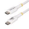 StarTech 4m White USB-C Charging Cable, USB-IF Certified USB C Cable, 240W PD EPR, USB 2.0 Type-C Laptop Charger Cord, TPE Jacket, M/M