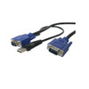 StarTech StarTech 2-in-1 - Video / USB cable - 4 pin USB Type A, HD-15 (M) - HD-15 (M) - 3.05 m - 10ft KVM Cable - USB KVM Cable - KVM Switch Cable - VGA KVM Cable