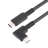 StarTech 1.6ft (50cm) Rugged Right Angle USB-C Cable, USB 3.2 Gen 2 (10 Gbps), USB C to C Data Transfer Cable, 100W PD, 4K 60Hz, 90 Degree USB-C Cable