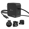in102W GaN PD USB-C 2-Port Charger with Changeable AC Plugsin