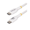 StarTech 3m White USB-C Charging Cable, USB-IF Certified USB C Cable, 240W PD EPR, USB 2.0 Type-C Laptop Charger Cord, TPE Jacket, M/M