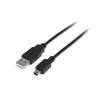 2m Mini USB 2.0 Cable - A to Mini B - M/M - Connect your (USB Mini) portable device to a host computer through a standard USB 2.0 type-A slot