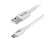 StarTech 2m (6.6ft) USB-A to USB-C Charging Cable, Charge & Sync, 3A, USB 2.0, TPE Jacket - White USB Charging Cord