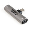 StarTech USB C Audio & Charge Adapter, USB-C Audio Adapter, USB C Audio Headset Port and USB Type-C PD Charger, For USB-C Phone/Tablet - 1 x 24-pin USB Type C USB 2.0 Powered USB Male
