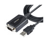 StarTech 3ft (1m) USB to Serial Cable with COM Port Retention, DB9 Male RS232 to USB Converter, USB to Serial Adapter, Prolific IC - 1 x 9-pin DB-9 RS-232 Serial - Male - 1 x 4-pin USB 2.0 Type A
