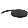50ft. Hook and Loop Roll - Cut-to-Size Reusable Cable Ties - Bulk Industrial Wire Fastener Tape - Adjustable Fabric Wraps - Black (HKLP50)