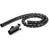 2.5m (8.2ft) Cable Management Sleeve - 1.8" Diameter - Expandable Coiled Cord Organizer w/ Cable Loading Tool (CMSCOILED4)